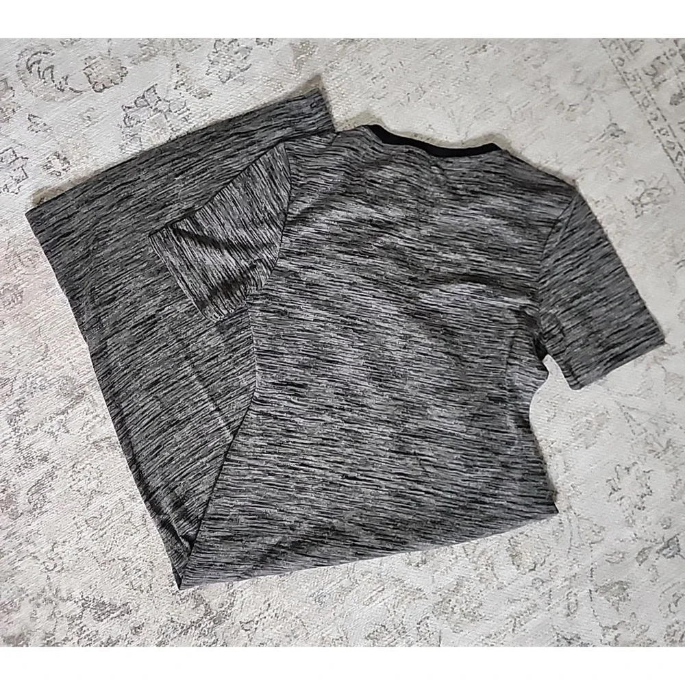 Philosophy by Republic Bodycon‎ Midi Dress Heathered Gray Black Crew Neck S